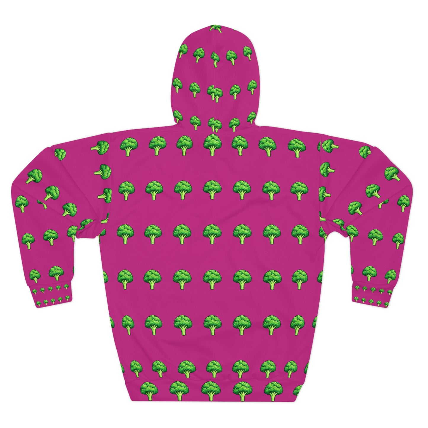 Sport-Hoodie – Rosa Pullover mit Allover-Print