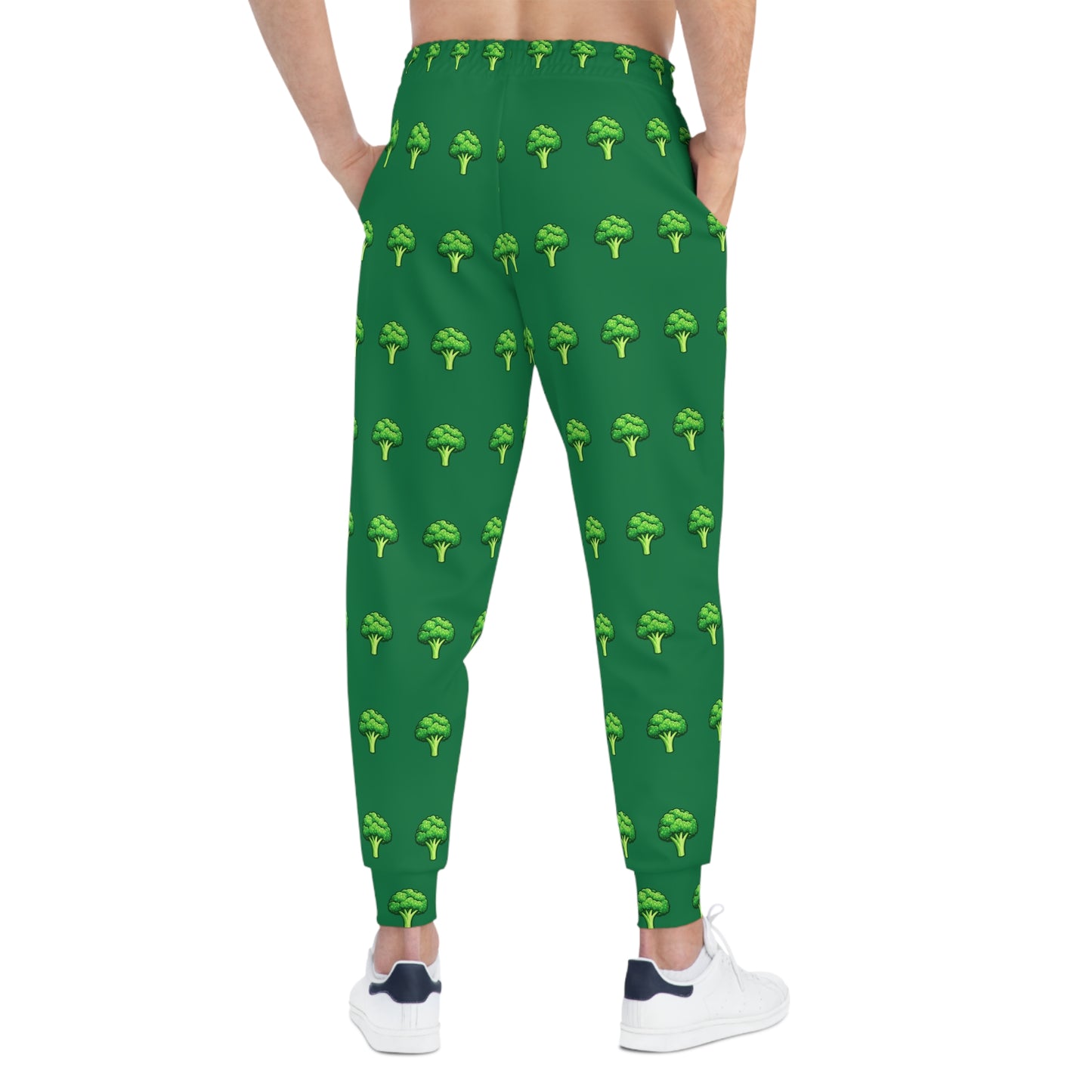Broccoli Print Joggers — Fun Green Athletic Pants for Veggie Lovers